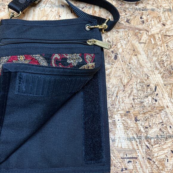 Danny K Multicolor Multi-Pocket Single Adjustable Strap Foldable Handbag Purse - Picture 3 of 5